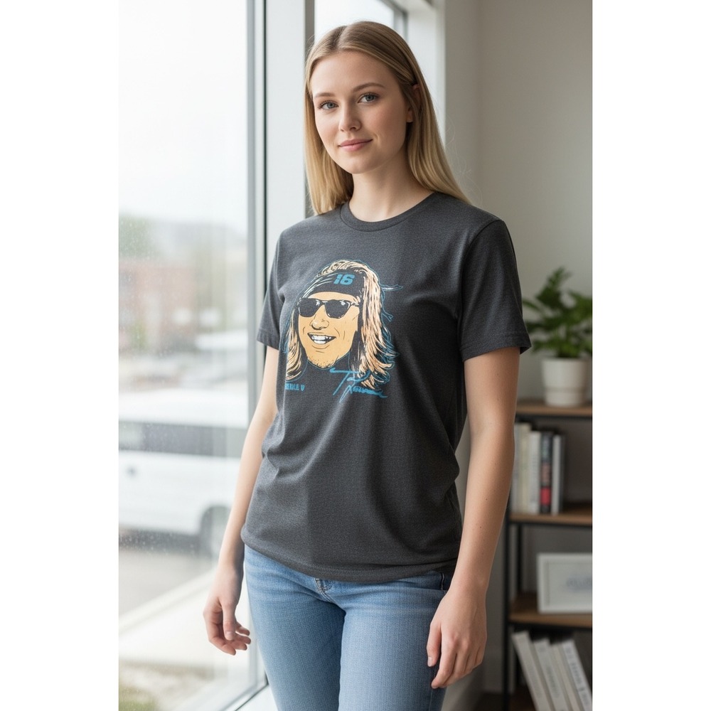 871 BreakingT Trevor Lawrence Jacksonville Jaguars Gray Graphic T-Shirt Mens S